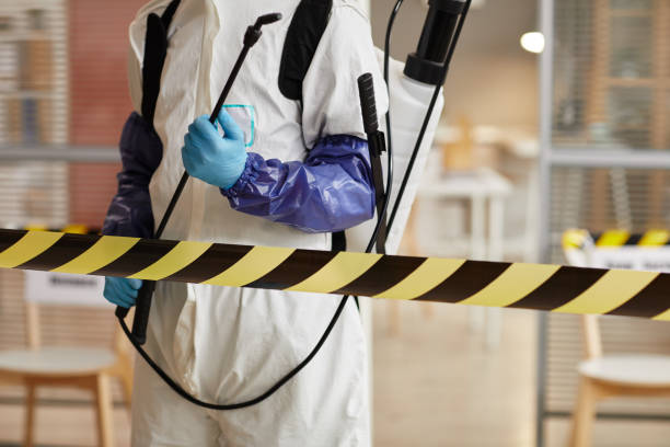 Professional Biohazard Cleanup technician working in Olney, MD